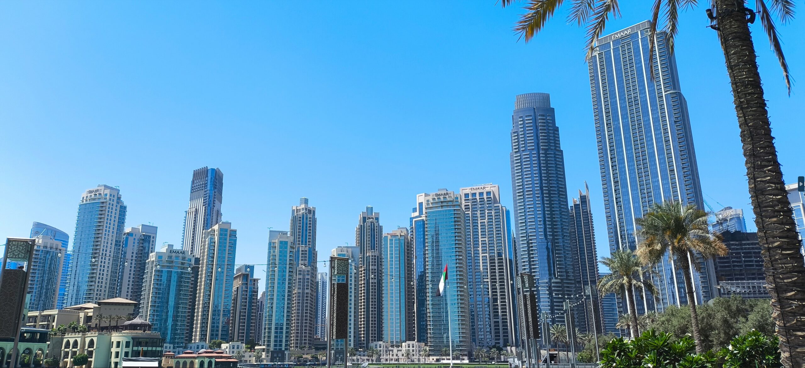 Dubaj widok na miasto